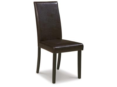 Kimonte Dining Side Chair in Dark Brown - D250-02