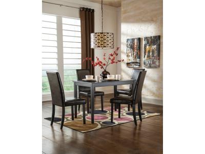 Kimonte Dining Side Chair in Dark Brown - D250-02