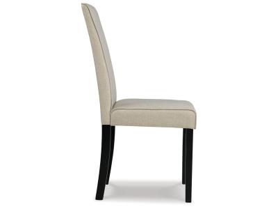 Kimonte Dining Side Chair in Dark Brown/Beige - D250-05