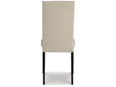 Kimonte Dining Side Chair in Dark Brown/Beige - D250-05