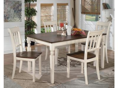 Whitesburg Dining Room Side Chair Brown/Cottage White - D583-02