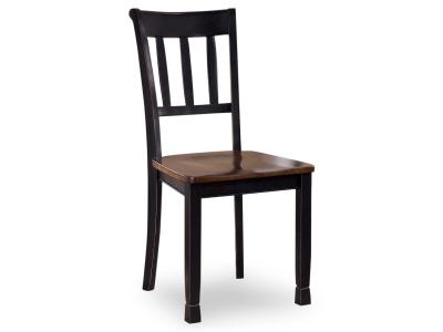 Owingsville Dining Side Chair in Black/Brown - D580-02