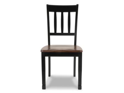 Owingsville Dining Side Chair in Black/Brown - D580-02