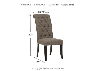 Tripton Dining Side Chair in Graphite - D530-02