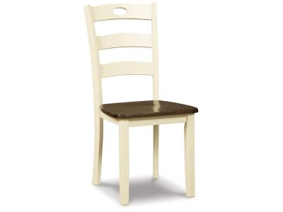 Woodanville Dining Side Chair in Cream/Brown - D335-01