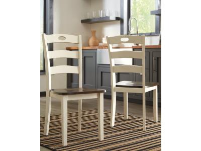 Woodanville Dining Side Chair in Cream/Brown - D335-01