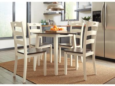 Woodanville Dining Side Chair in Cream/Brown - D335-01