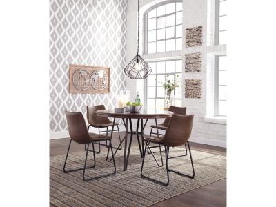 Centiar Dining Side Chair in Brown - D372-01