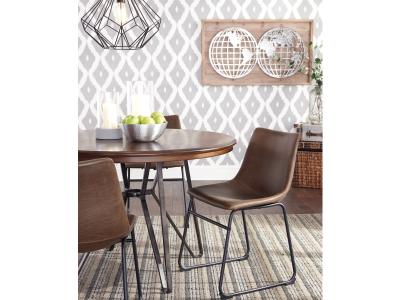 Centiar Dining Side Chair in Brown - D372-01