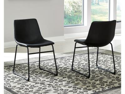 Centiar Dining Side Chair in Black - D372-06