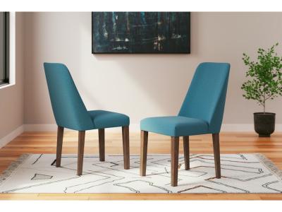 Lyncott Dining Side Chair Blue/Brown - D615-03