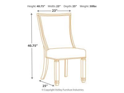 Bolanburg Dining Side Chair Two-tone - D647-02