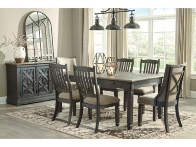 Tyler Creek Dining Side Chair Black/Grayish Brown - D736-02