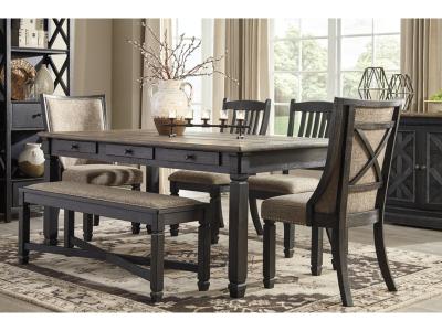 Tyler Creek Dining Side Chair Black/Grayish Brown - D736-02