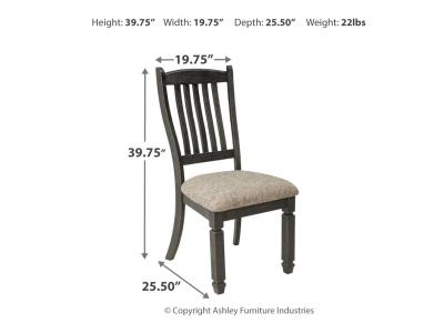 Tyler Creek Dining Side Chair Black/Grayish Brown - D736-01