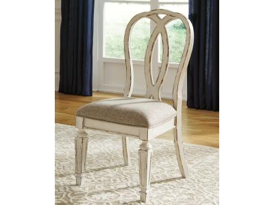 Realyn Dining Side Chair Chipped White - D743-02 