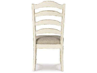 Realyn Dining Side Chair Chipped White - D743-01