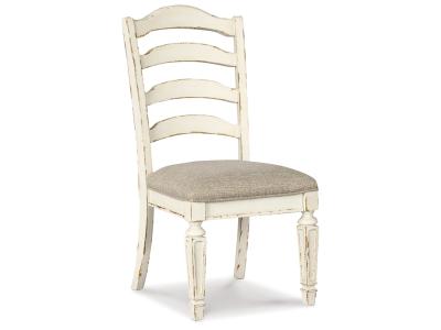 Realyn Dining Side Chair Chipped White - D743-01