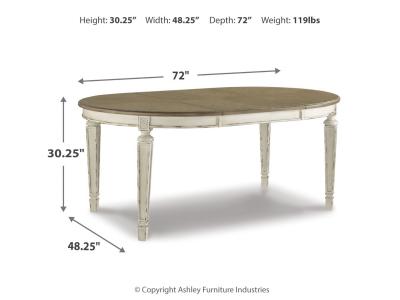 Oval Dining Room EXT Table D743-35