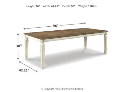 RECT Dining Room EXT Table D743-45