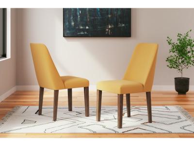 Lyncott Dining Side Chair Mustard/Brown - D615-04