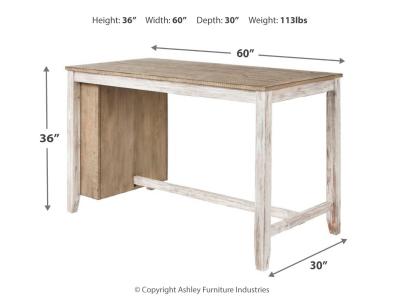 RECT Counter Table w/Storage D394-32