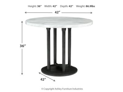 Round DRM Counter Table D372-23