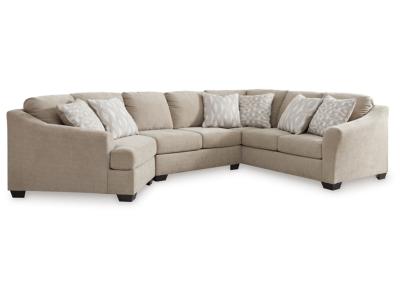 Brogan Bay 3 Piece Sectional with Left Arm Facing Cuddler - 52705-SECT-KL