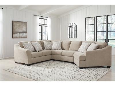 Brogan Bay 3 Piece Sectional with Right Arm Facing Cuddler - 52705-SECT-KR