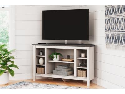 Dorrinson Corner TV Stand with Fireplace OPT - W287-67