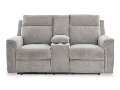 Barnsana Reclining Power Loveseat with Console - 3320196C