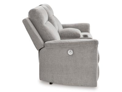 Barnsana Reclining Power Loveseat with Console - 3320196C