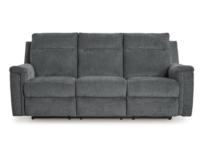 Barnsana Reclining Power Sofa in Gravel - 3320287C