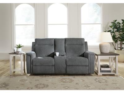 Barnsana Reclining Power Loveseat with Console - 3320296C