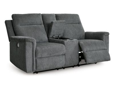 Barnsana Reclining Power Loveseat with Console - 3320296C