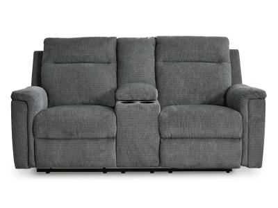 Barnsana Reclining Power Loveseat with Console - 3320296C