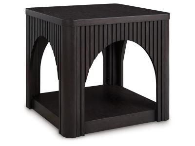 Square End Table/Yellink/Black - T760-2