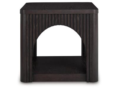 Square End Table/Yellink/Black - T760-2