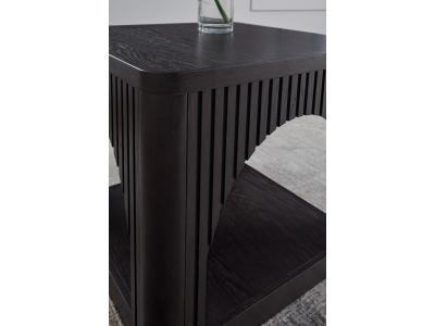 Square End Table/Yellink/Black - T760-2