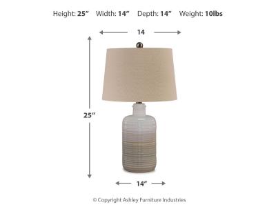 Ceramic Table Lamp - (1/CN) - L121854