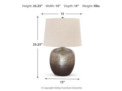 Metal Table Lamp (1/CN) L207314