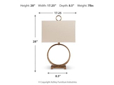 Metal Table Lamp (1/CN)/Mahala L208124