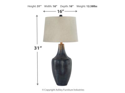 Metal Table Lamp (1/CN)/Evania L207344