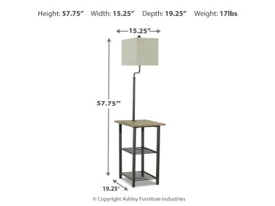 Metal Tray Lamp (1/CN)/Shianne L734031