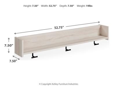 Wall Mounted Coat Rack w/Shelf EA1864-151