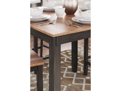 Gesthaven 5 Piece Counter Dining Set in Natural/Brown - D396-223