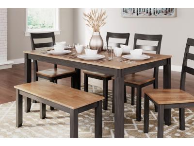 Gesthaven 6 Piece Dining Set in Natural/Brown - D396-325