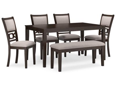 Langwest 6 Piece Dining Set in Brown - D422-325