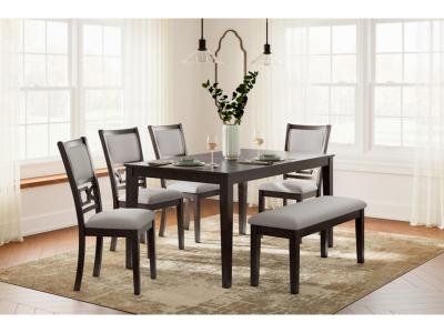 Langwest 6 Piece Dining Set in Brown - D422-325