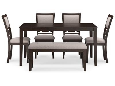 Langwest 6 Piece Dining Set in Brown - D422-325